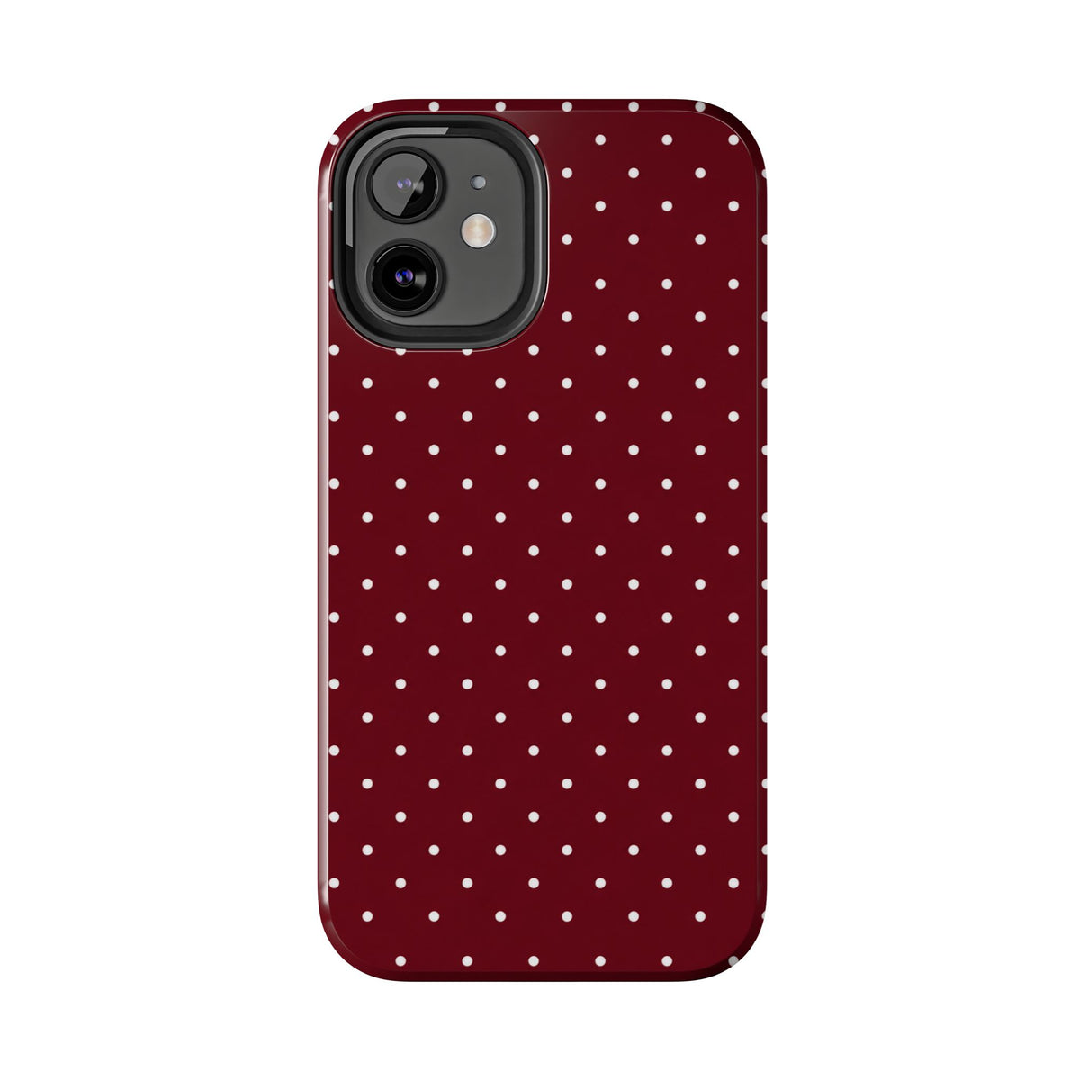 Burgundy Dots