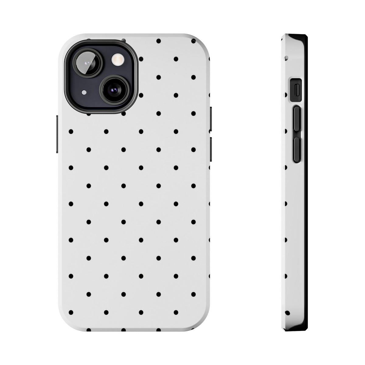 White & Black Polka-Dots