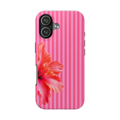 Coral Hibiscus Stripe