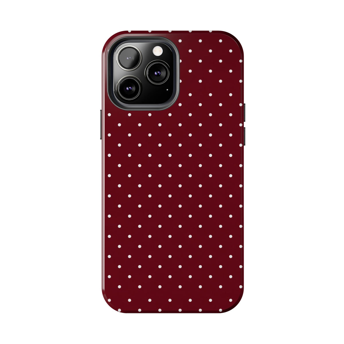Burgundy Dots