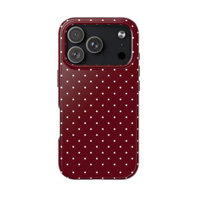 Burgundy Dots