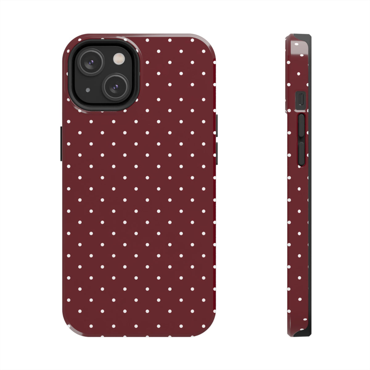 Burgundy Dots