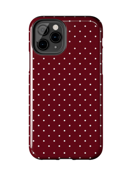 Burgundy Dots