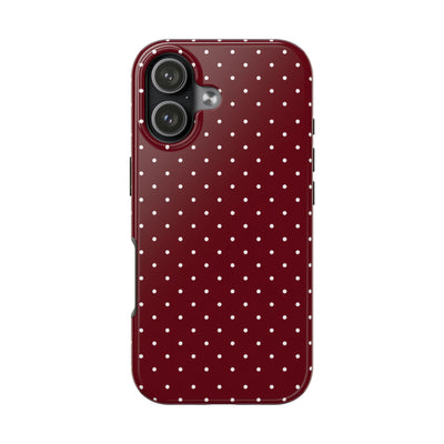 Burgundy Dots