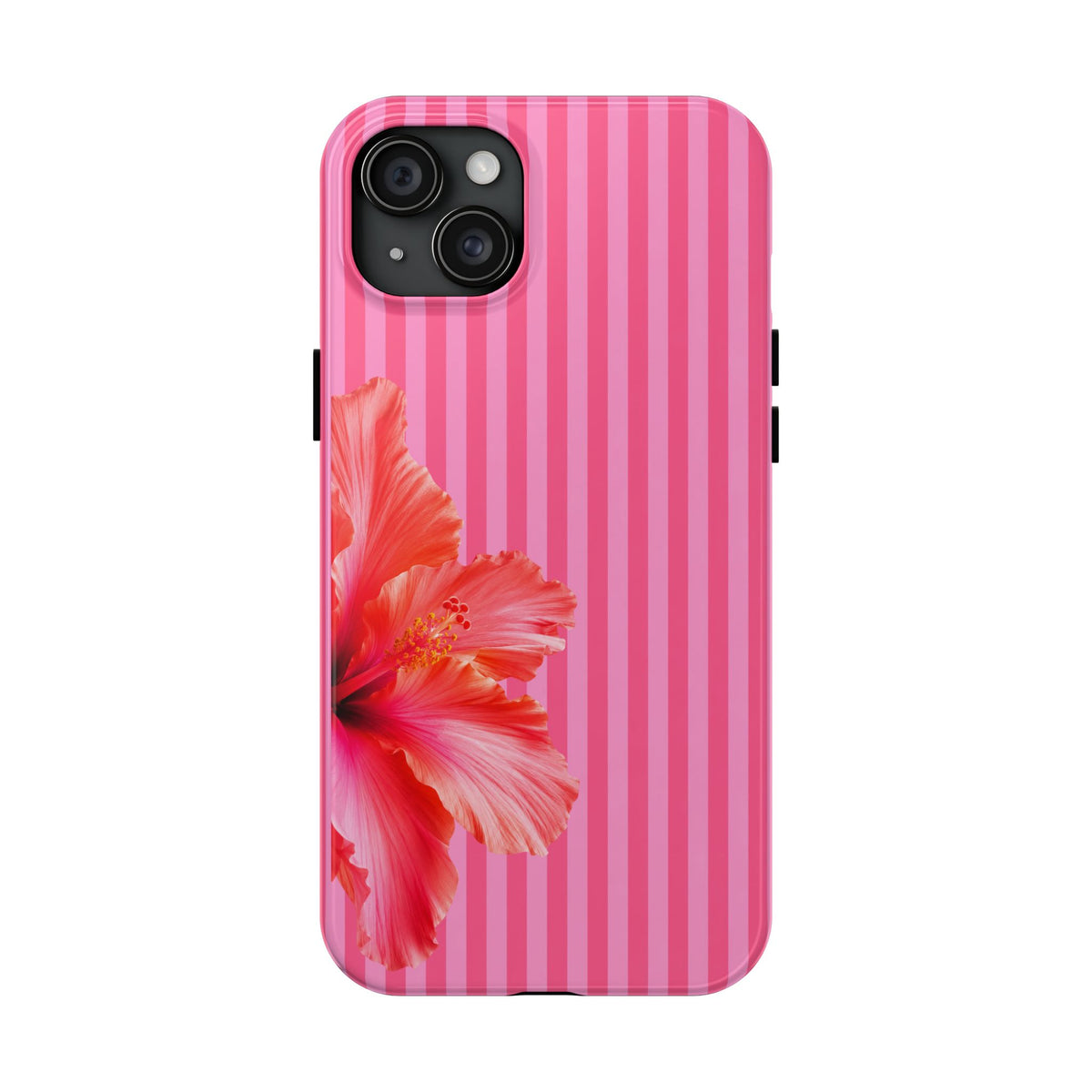 Coral Hibiscus Stripe