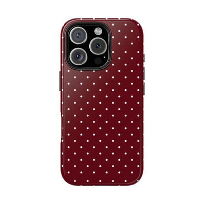 Burgundy Dots