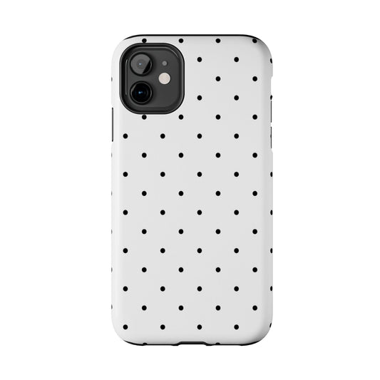 White & Black Polka-Dots