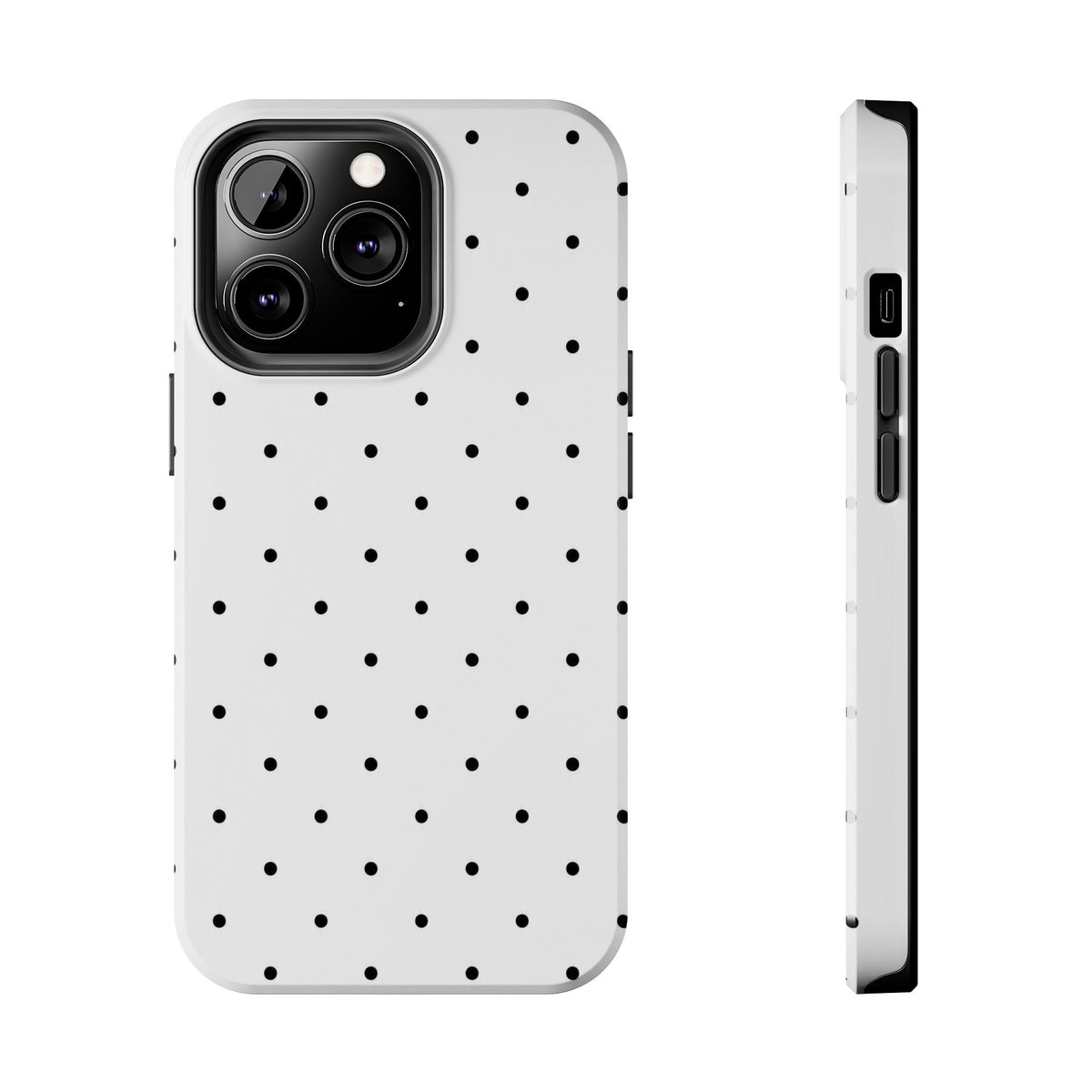 White & Black Polka-Dots