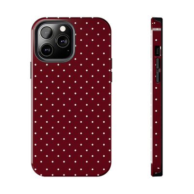 Burgundy Dots