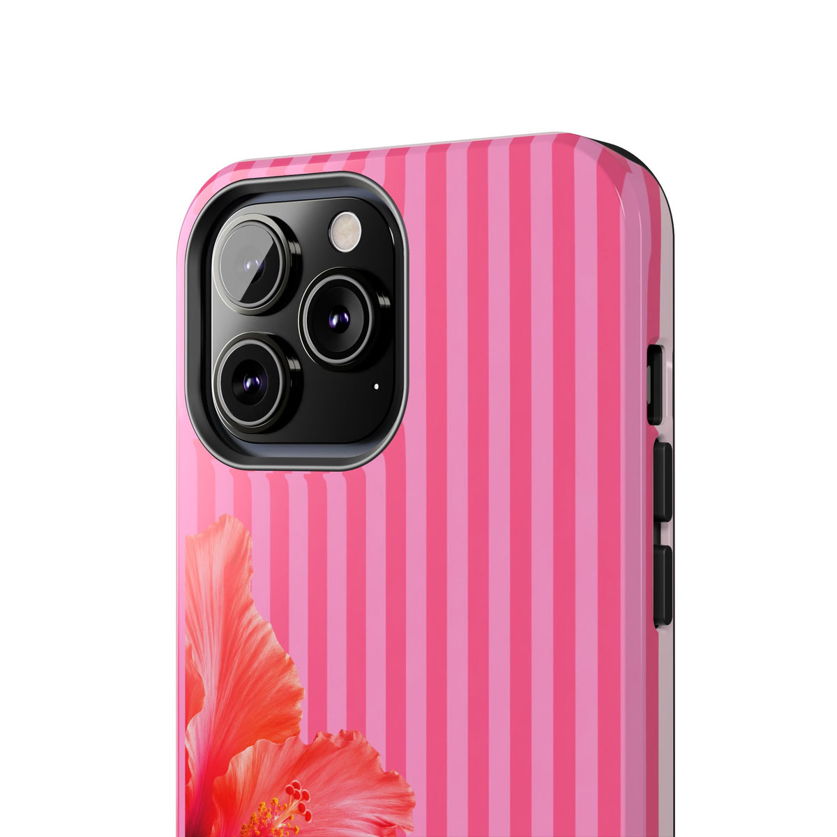 Coral Hibiscus Stripe