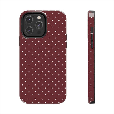 Burgundy Dots