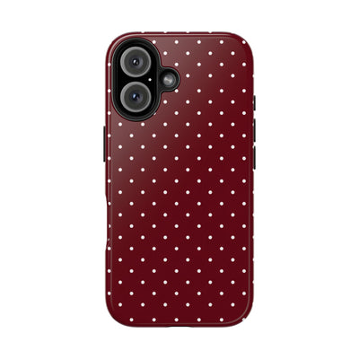 Burgundy Dots