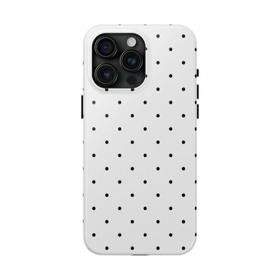White & Black Polka-Dots
