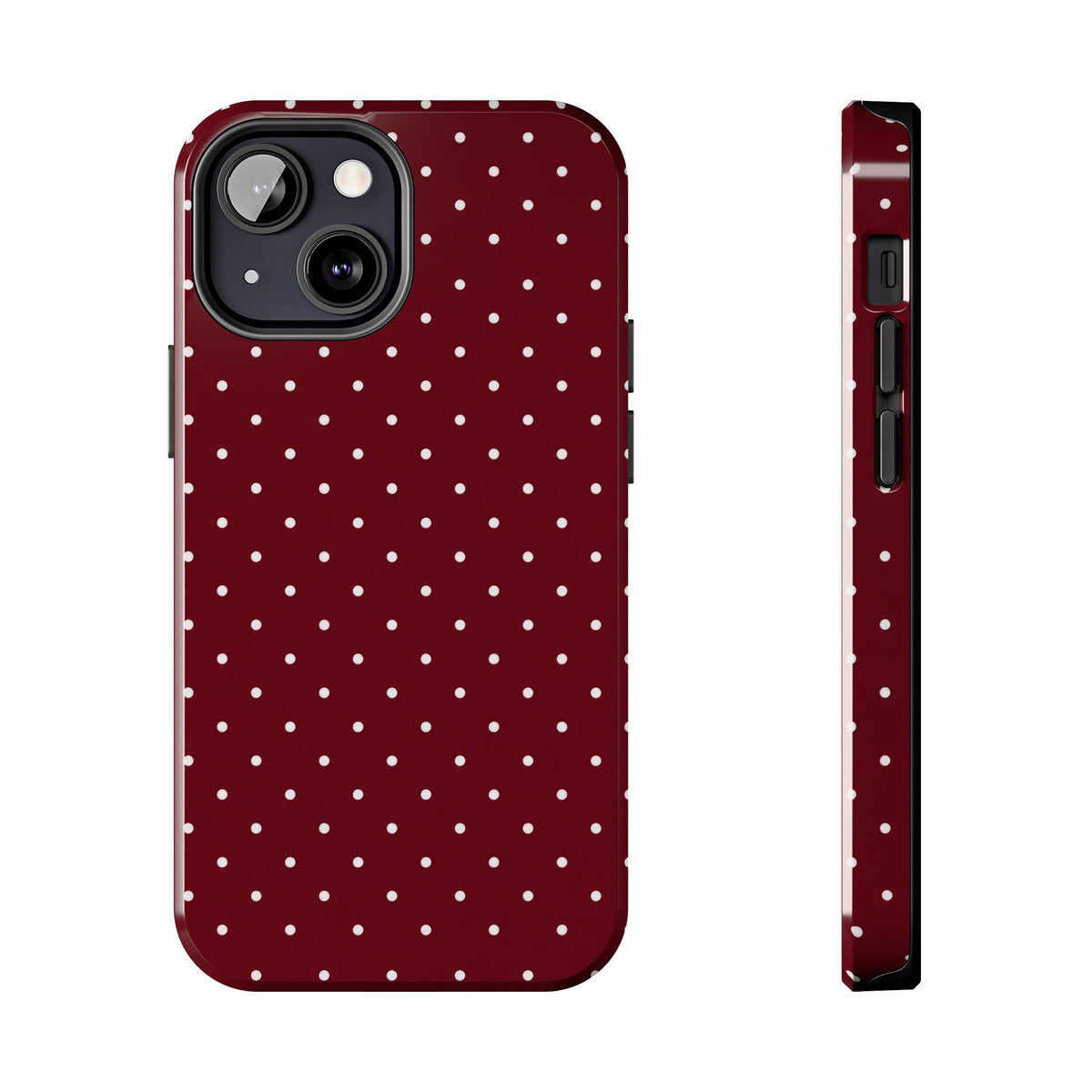 Burgundy Dots