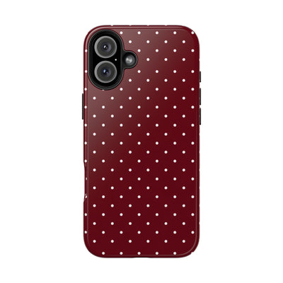 Burgundy Dots