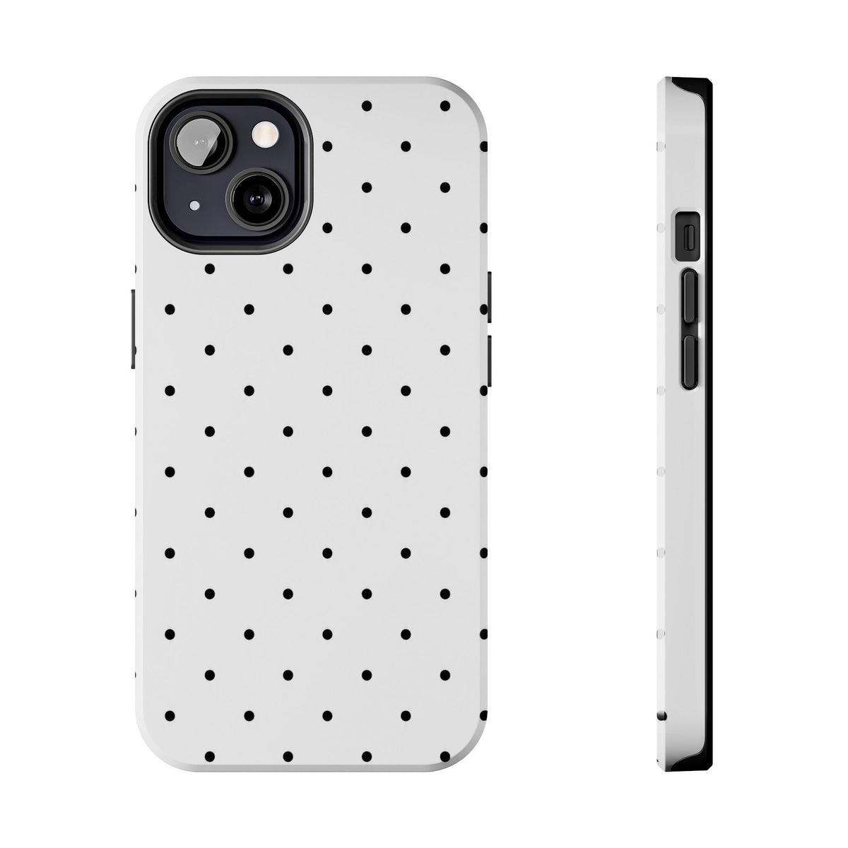 White & Black Polka-Dots