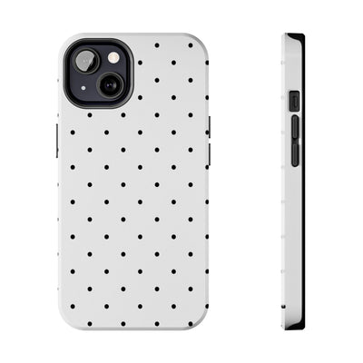 White & Black Polka-Dots