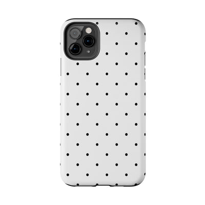 White & Black Polka-Dots