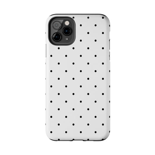 White & Black Polka-Dots