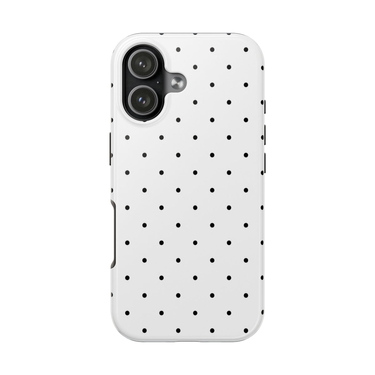White & Black Polka-Dots