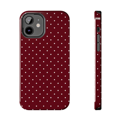 Burgundy Dots