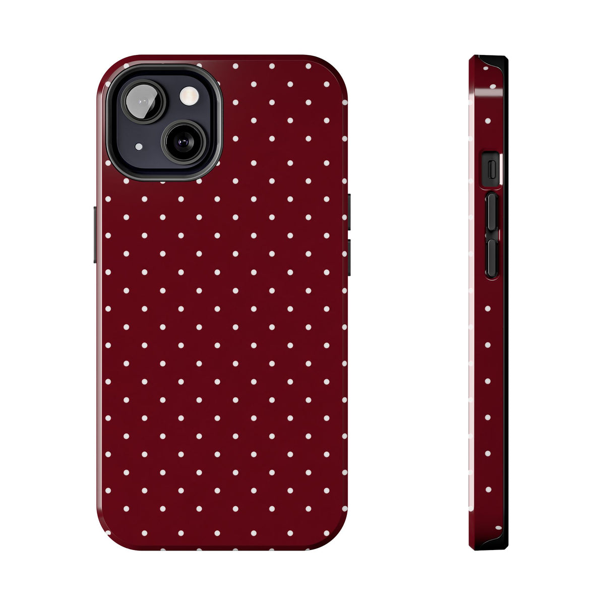 Burgundy Dots