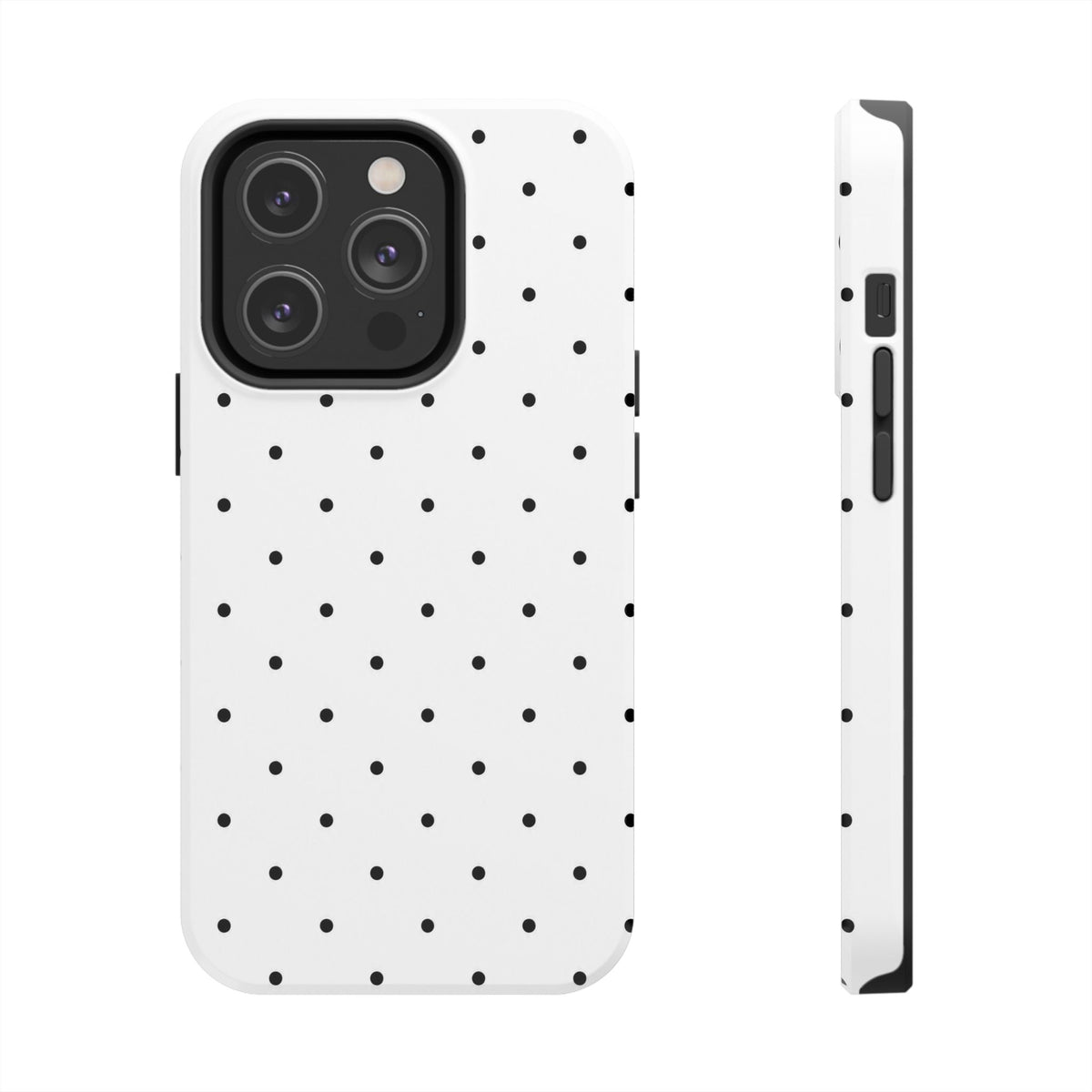 White & Black Polka-Dots