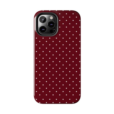 Burgundy Dots