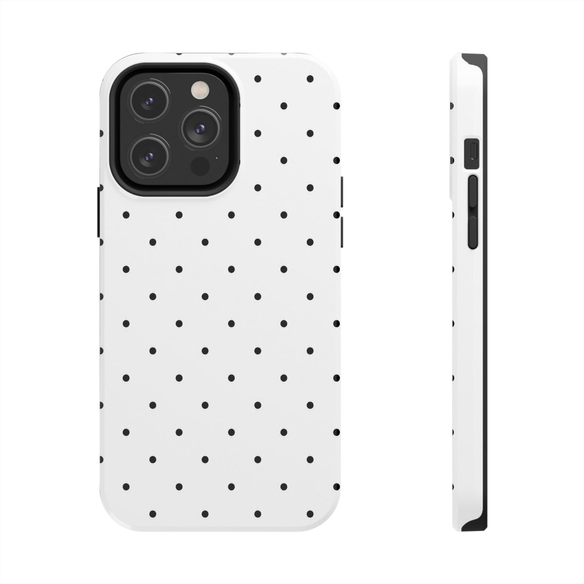 White & Black Polka-Dots