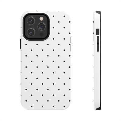 White & Black Polka-Dots