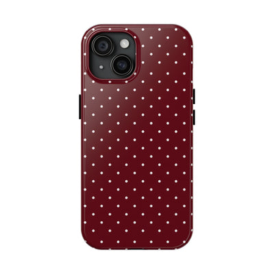 Burgundy Dots